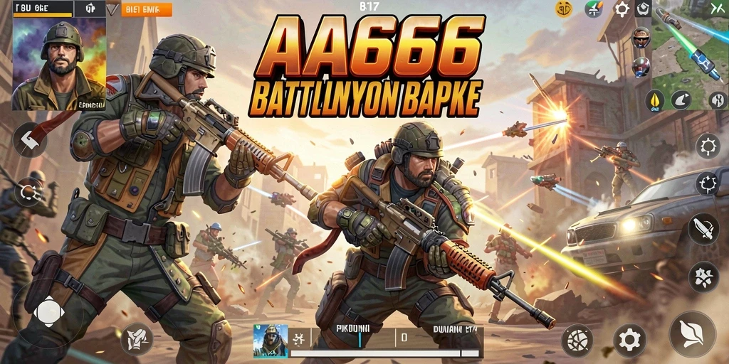 Gameplay intens dan seru dalam pertempuran Battle Royale.