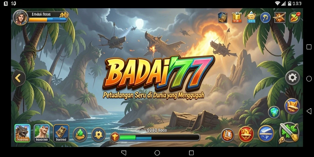 Tampilan gameplay BADAI777 yang mendebarkan dan penuh aksi.