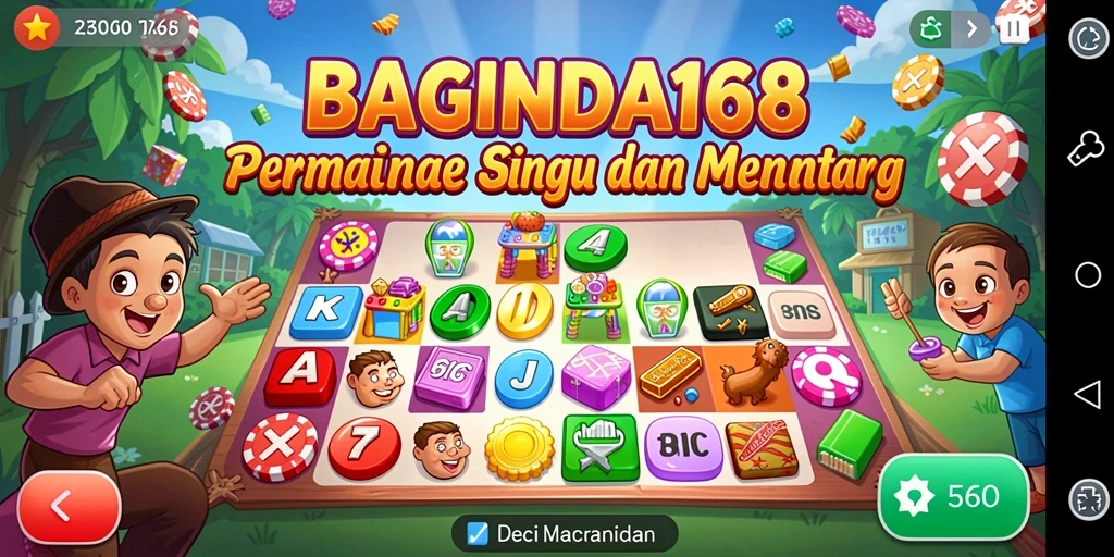 Gameplay menarik dari aplikasi Bingo BAGINDA168.