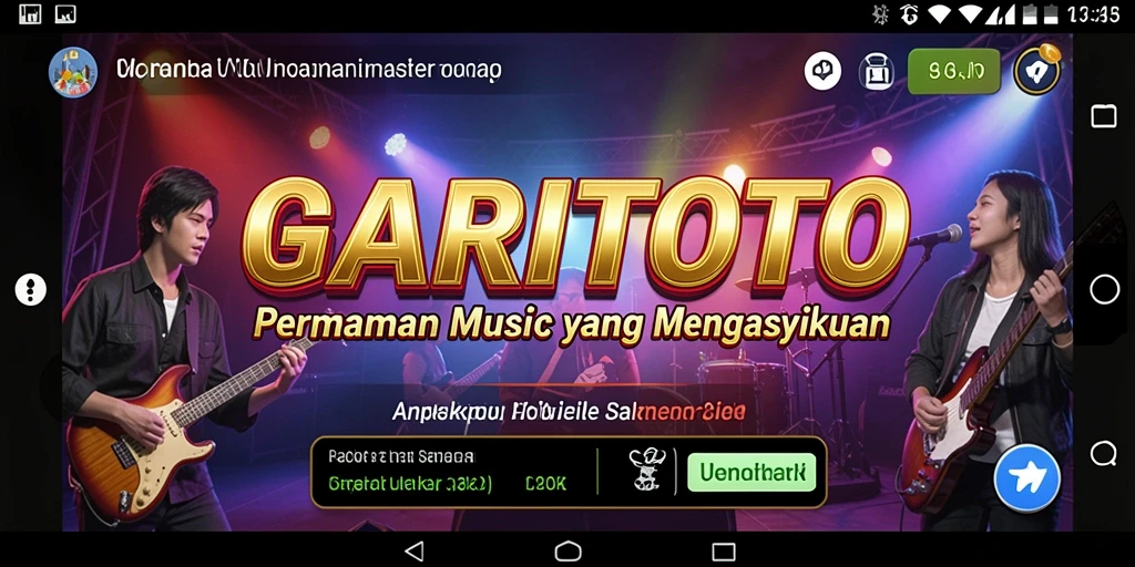 Tampilan screenshot GARITOTO menampilkan gameplay musik yang seru dan interaktif.