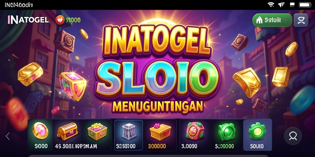 Tampilan gameplay menarik dari INATOGEL dengan grafis slot yang memukau.