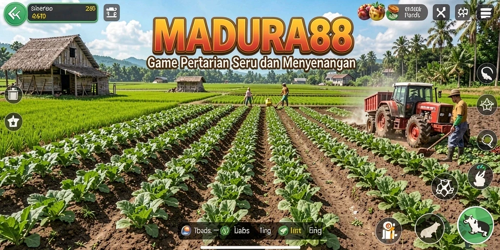 Tampilan gameplay pertanian yang seru dan interaktif.