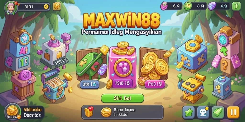 Tampilan gameplay idle yang menarik dari MAXWIN88.