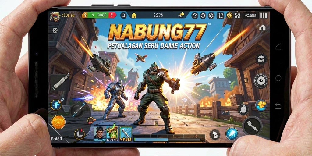 Tampilan gameplay mendebarkan dari NABUNG77, aksi tanpa henti!
