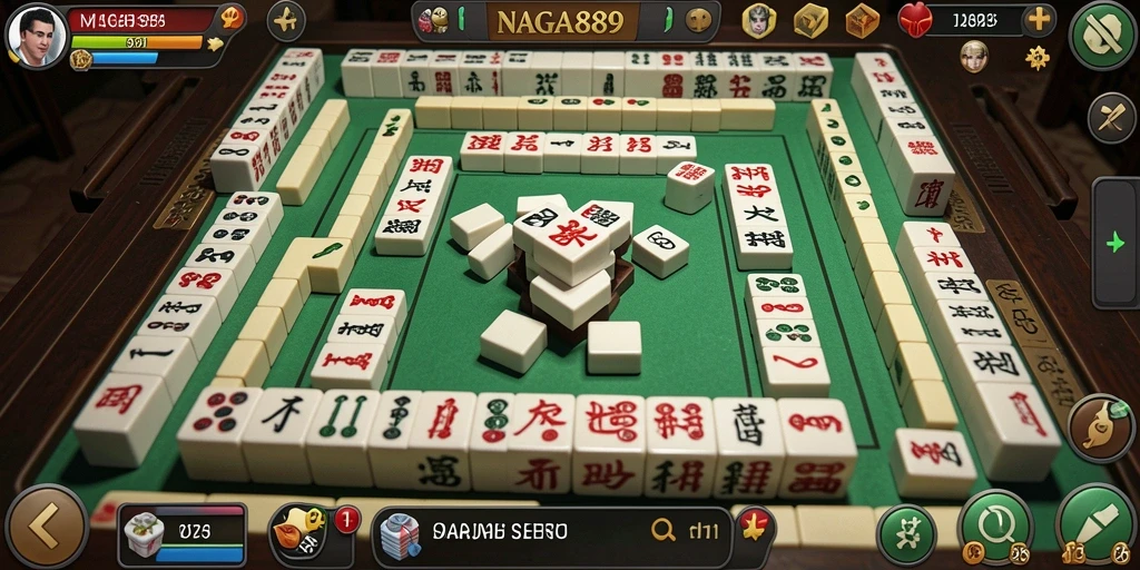 Gameplay menarik Mahjong di NAGA889 dengan tampilan yang memukau.