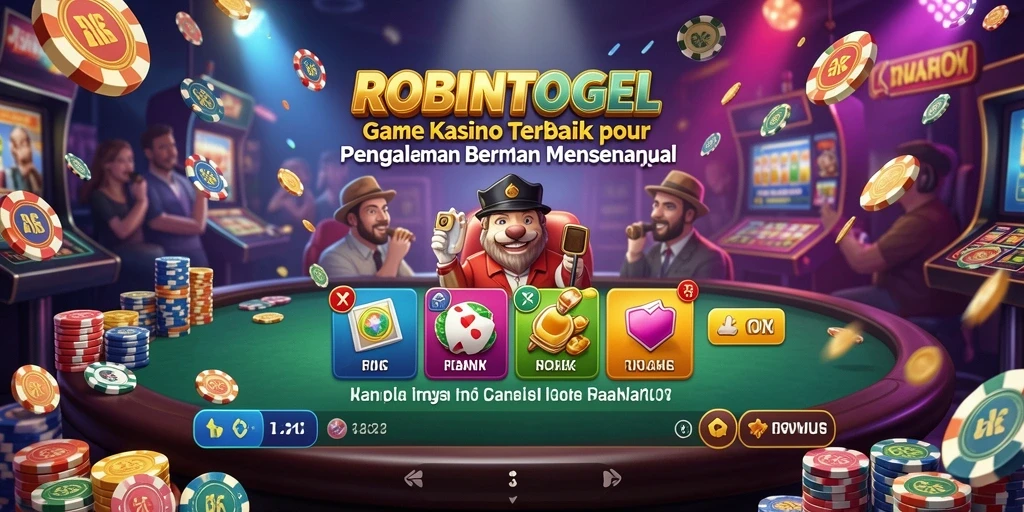 Tampilan menarik dari permainan Kasino di ROBINTOGEL.