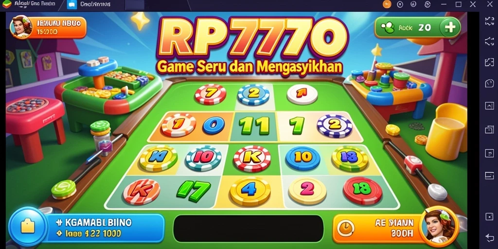 Screenshot gameplay RP777 yang menunjukkan keseruan bermain Bingo.