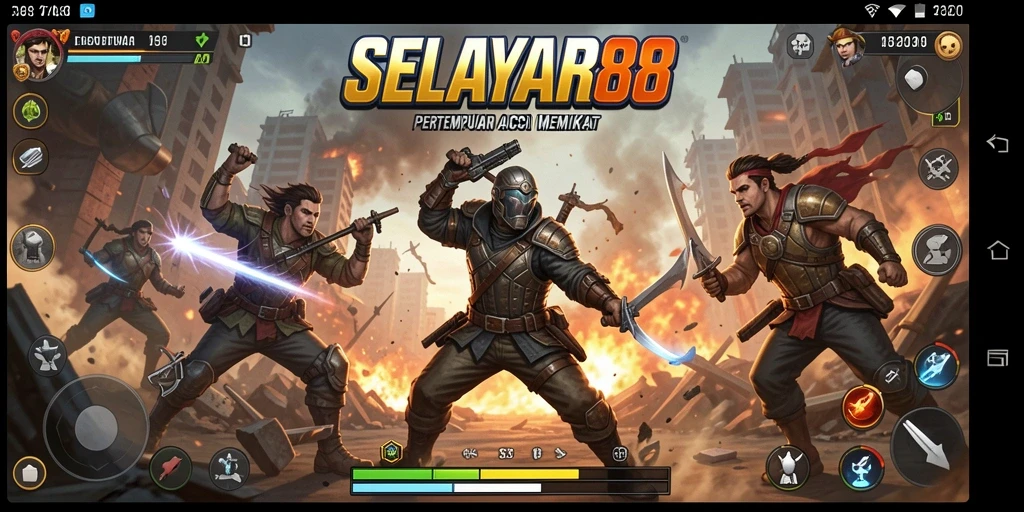 Gameplay action yang intens dan menegangkan dalam SELAYAR88.