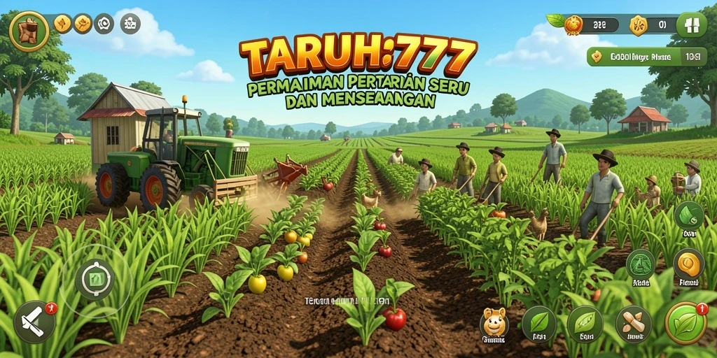 Screenshot TARUH777 yang menampilkan suasana pertanian yang hidup.